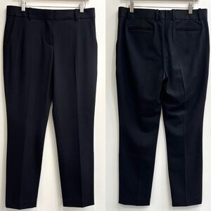 Everlane black wool stretch trousers pants straight leg ankle women’s size 8
